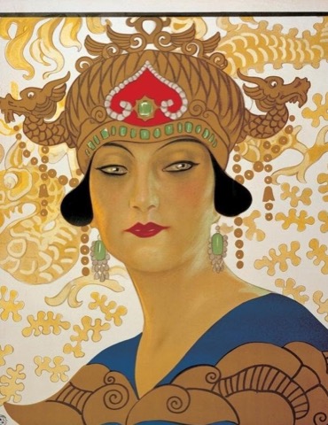 Turandot: Metlicovitz’s 1926 poster — the princess, crowned.